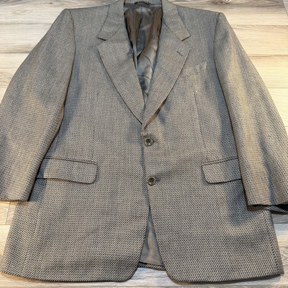 Canali Proposta Brown Blazer Sport Coat Wool Size 54 Italy 100% Wool